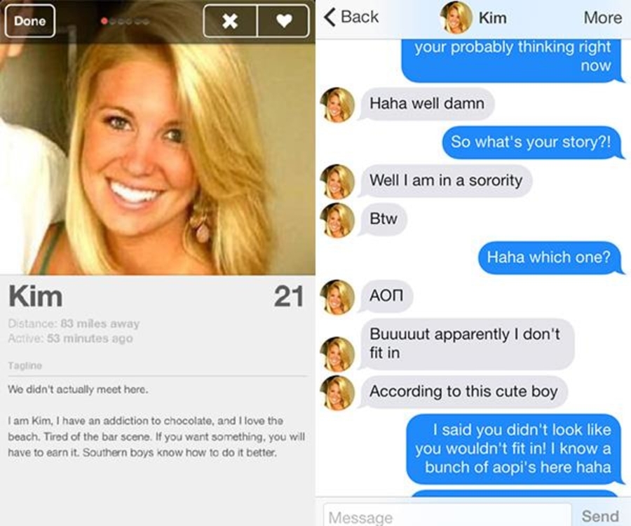 dating guy still has online profile